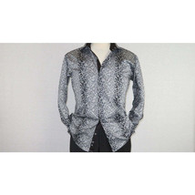 Men Shirt J.Valintin Turkey-Usa 100% Egyption Cotton Axxess Style 7164-10 gray image 2