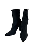 Cape Robbin Sock Bootie Boots Black Womens Size 11 Mid Calf Chunky Heel 4.5&quot; - £26.75 GBP