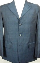NEW Banzalini Milano Linen &amp; Wool Dark Blue Sport Coat Made in Italy 36R - £48.56 GBP