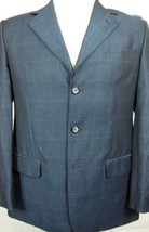 NEW Banzalini Milano Linen &amp; Wool Dark Blue Sport Coat Made in Italy 36R - £48.40 GBP