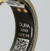 Oura Ring Gen3 Horizon Size 9 -  Gold JZ90-51383-09 image 4