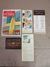 Vintage 5 Piece Lot Century of Progress 1933 International Exhibition Ch... - $82.87