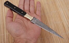 Double-Edged V42 Military Damascus steel Dagger boot Knife survival camp... - $23.72