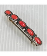 Made in France Hair Clip Beret Red Stones - £23.21 GBP