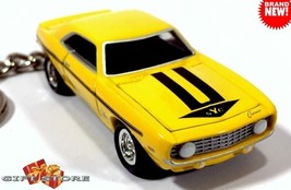 Rare Key Chain Yellow 1969 Chevy Camaro Yenko Syc 427 Copo Custom Ltd Great Gift - £36.85 GBP