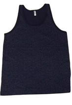 American Apparel Bleu Marine Imprimé Homme Petit S Coton Débardeur T-Shirt - £10.39 GBP