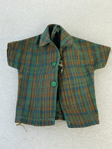 Vintage Barbie SKIPPER #1920 Fun Time Green Plaid Shirt - £13.73 GBP