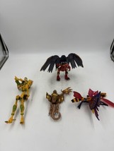 Lot of 4 Vintage Hasbro Transformers Beast Machines INCOMPLETE Cheetor, Megatron - $60.37