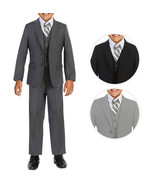 Boys Formal Three Piece Kids Suit Set - 5PC - Jacket, Shirt, Tie, Vest, ... - $1,007.57 MXN+