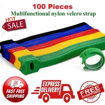 100pcs Nylon Reusable Cord Organizer T-type Cable Tie Wire Colorful Loop... - £8.03 GBP