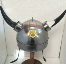 Viking Warrior Medieval Helmet With Horns Viking Helmet Armor Helmet - £86.14 GBP