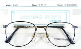 NEW LOOKING GLASS L9039 GOLD /BLUE DEMI EYEGLASSES GLASSES FRAME 9039 49... - $15.84