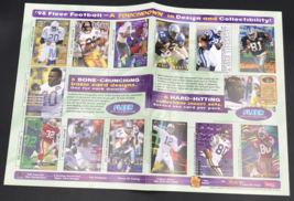 VTG 1995 Fleer Ultra Football NFL Sell Sheet Promo Ad Flyer Poster Faulk Rice - £16.83 GBP