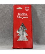 Christmas House Tinsel ICICLES 2000 Strands Retro Tree Decorations NOS I... - $231.86 MXN