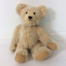 Blond Mohair Jointed Teddy Bear 1950s 16&quot; Felt Paws Slight Shoulder Hump  - £89.68 GBP