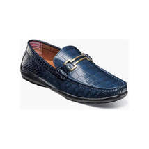 Stacy Adams Embrey Moc Toe Bit Slip-On Dress Shoes Navy 25703-410 image 13