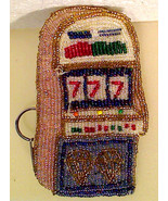 Cool High Roller Atlantic City Las Vegas Casino Beaded Slot Machine Chan... - $152.05 MXN