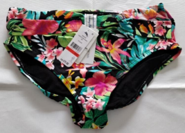 Tommy Bahama Black Fleur De Flora Hi Waist Bottom Size XS/TP - £17.02 GBP