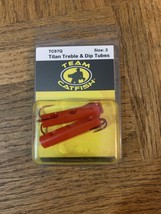 Team Catfish Dip Bait Tube Treble Dead Red Hooks-BRAND NEW-SHIPS SAME BU... - $7.87