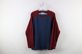 Vtg LL Bean Katahdin Iron Works Mens M Faded Raglan Thermal Waffle Knit T-Shirt - £36.93 GBP