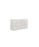 Geometric Manhattan Dresser: Red Velvet, Lacquer Finish - $1,409.95 CAD