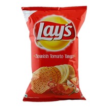 Lays Lay&#39;s India&#39;s Spanish Tomato Tango 50 grams Pack Potato Chips Wafers Snacks - £4.80 GBP