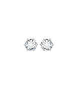 ANAMARI Large Clear Crystal Fine Silver Round Earring - $3,713.04 MXN