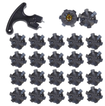 ADDALLAN 20 Pcs Golf Shoe Spikes/Cleats Replacements with 1 Black Spanner - £6.18 GBP