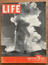 VTG Life Magazine August 19 1946 Old Faithful A Visit to Yellowstone Park  - £11.96 GBP
