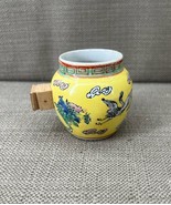 Chinese porcelain Bird Cage Dish Feeder Water Bowls w/ painted Florals &amp;... - $384.04 MXN