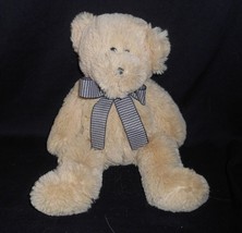 12" 2010 Circo Target Tan / Brown Teddy Bear W/ Bow Stuffed Animal Plush Toy - £24.76 GBP