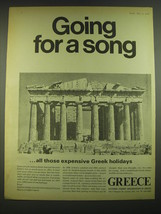 1968 Greece Tourism Ad - Going for a song - £14.87 GBP