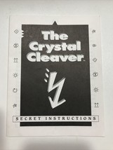 Milton Bradley Magic Works Original Manual for The Crystal Cleaver - £11.03 GBP