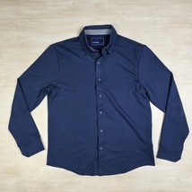 Twillory Shirt Mens Large Navy Blue Athleisure Stretch Athletic Performance - $555.79 MXN