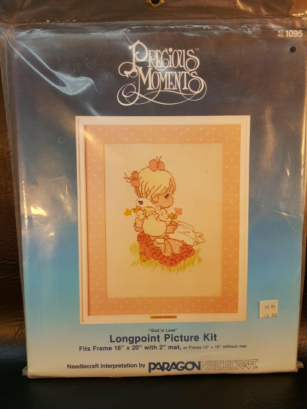 Precious Moments GOD IS LOVE Longpoint Picture Kit kit 1095 Needlecraft  EB095 - $9.95