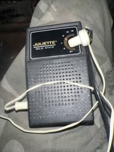 Vintage Juliette Solid State AM Transistor Radio W/ Ear Piece Works!! - £15.92 GBP