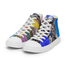 Sneakers HIGH-TOP Men By Vincente Model Apollo Ra - Feat P.R. D&#39;orlando&#39;s Art - £116.49 GBP