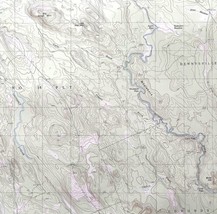 Map Porcupine Mountain Maine 1987 Topographic Geo Survey 1:24000 27 x 22&quot; TOPO7 - £33.80 GBP