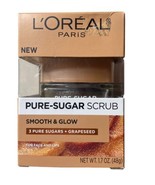 L&#39;Oréal Paris Skin Care Pure Sugar Face Scrub with Grapeseed 1.7oz Jar i... - $8.00