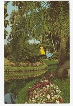 Vintage Postcard Cypress Garden Women in Hoop Skirts 1960&#39;s Unused - £5.42 GBP