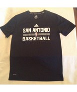 Adidas San Antonio Spurs shirt Size Youth medium 10  12  climalite black... - £11.78 GBP
