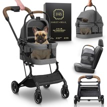 3-In-1 Pet Stroller - Dog Stroller For Small Dogs 10 Lbs, Detachable Car... - £111.16 GBP