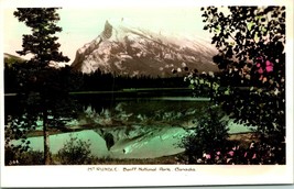 Vintage Real Photo Postcard RPPC Mt. Rundle Banff National Park Canada  - £7.68 GBP