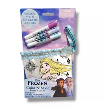 Disney Frozen Color N&#39; Style Purse Activity Kit with 3 Markers &amp; 12 Gems - $9.99