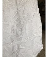 Simply Shabby Chic Duvet Cover Crisp White Embroidered Twin Full 64&quot;x80&quot;... - $93.49