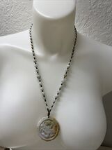 Vintage Handcarved Chinese Dragon Jade Jadeite Necklace Estate Jewelry F... - €12,84 EUR