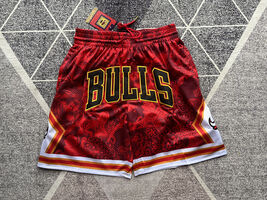 Chicago Bulls Red Classic Mesh Pockets Shorts - $31.20