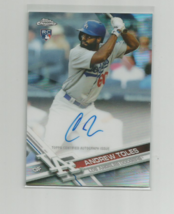 Andrew Toles (La Dodgers) 2017 Topps Chrome Auto Refractor Rookie Card #91/499 - £13.98 GBP