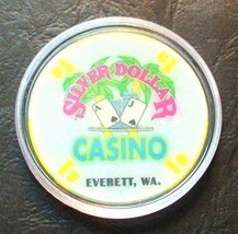 (1) $1. Silver Dollar Casino Chip - Everett, Washington - 2005 - $7.69