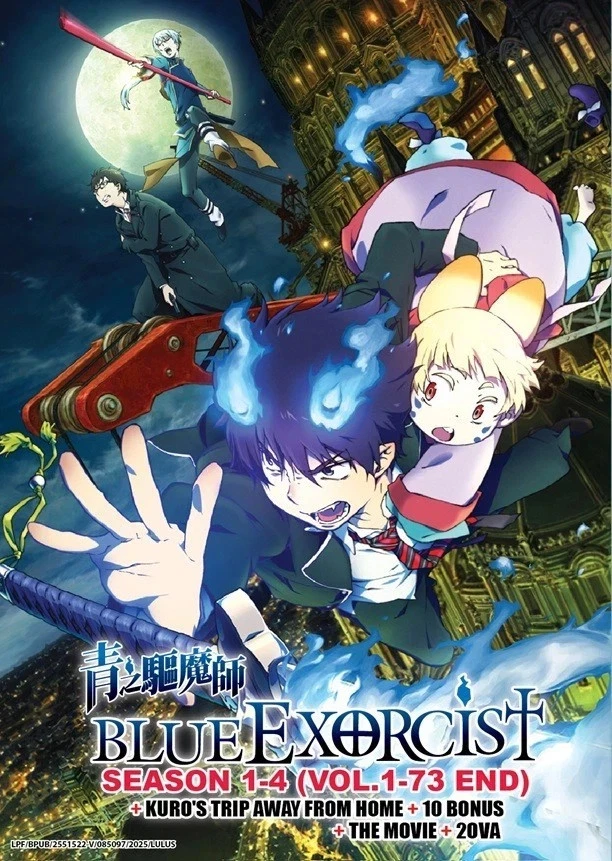 Blue Exorcist Season 1-4 + Movie + Bonus DVD (Anime) (English Dub) - $50.99